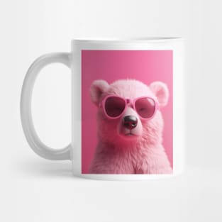 Pink Bear with Sunglasses Mug